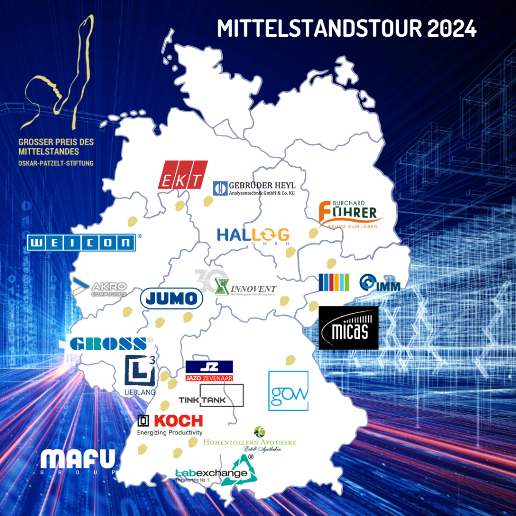 Route der Mittelstandstour 2024